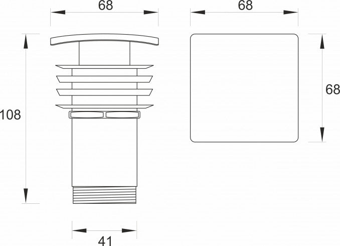 Pop-up MINOTTI 5/4 sa prelivom četvrtasti (F47-C) Sifoni Minotti F47-C Madras doo Beograd