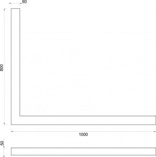 Postolje za tuš kabinu CONCEPT 1000x800x50 belo levo (C-10-100WL) Postolja za tuš kabinu Concept C-10-100WL Madras doo Beograd