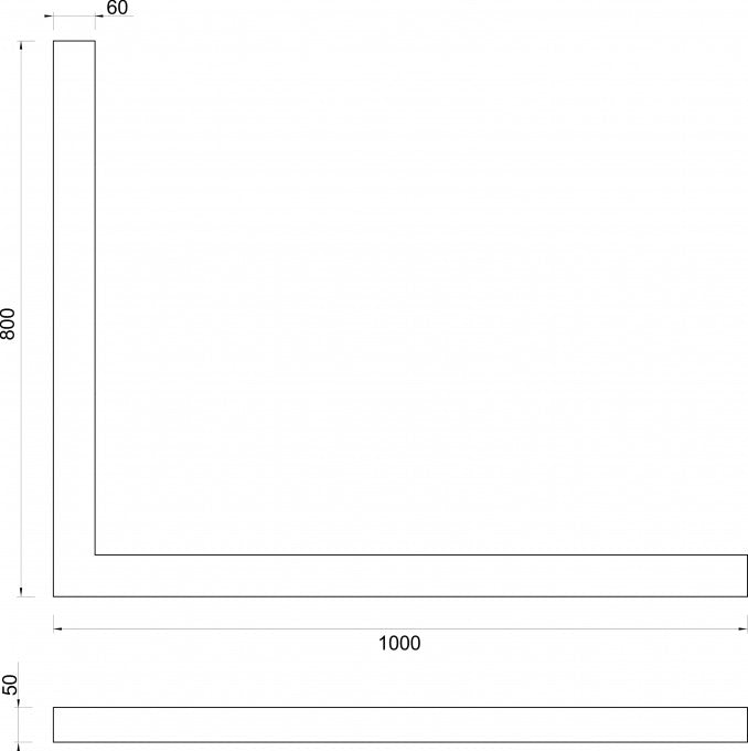 Postolje za tuš kabinu CONCEPT 1000x800x50 belo levo (C-10-100WL) Postolja za tuš kabinu Concept C-10-100WL Madras doo Beograd