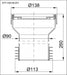 Priključak STYRON za wc šolju baltik Ø90/110 (STY-530-90-EH) Vodovod i instalacije Styron STY-530-90-EH Madras doo Beograd