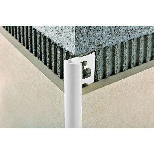 PROGRESS PVC lajsna spoljni ugao 10mm white L 2.7m (SL 10-BE) Profili i završne lajsne Progress Madras doo Beograd