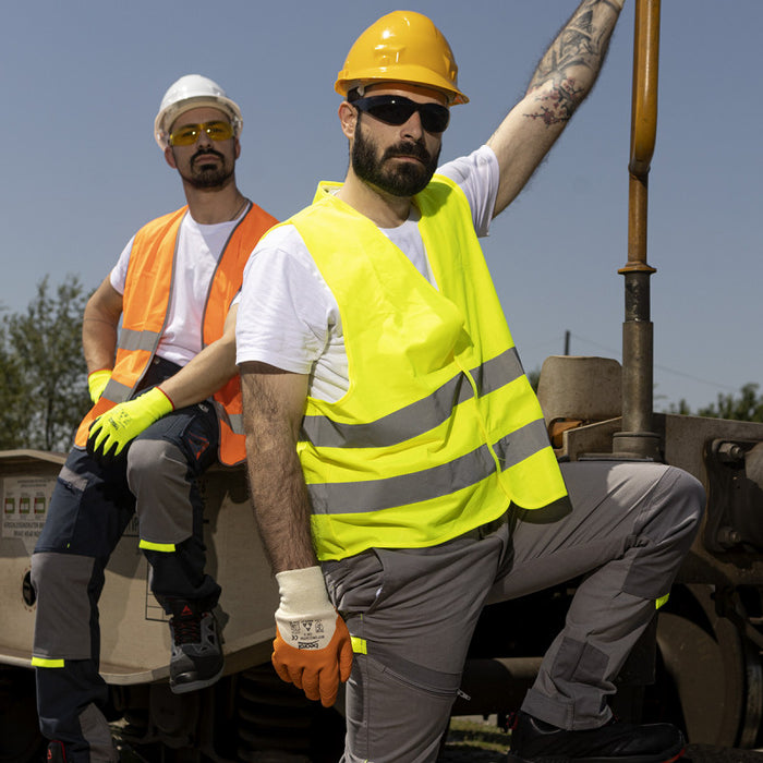 Prsluk signalni žuti XL - sa čičak trakom HTZ oprema Beorol Madras doo Beograd