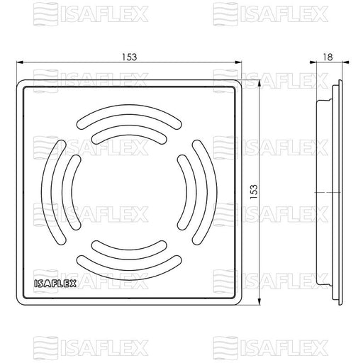 REŠETKA 15X15 INOX VIR ISAFLEX (7041) Rešetka Isaflex Madras doo Beograd