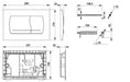 Taster Roca DUAL PLATE 52 beli (RO8901150B0) Tasteri za ugradne vodokotliće Roca Madras doo Beograd