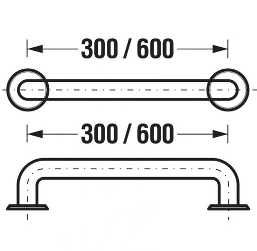 Rukohvat Jika universum 600mm za invalide hrom (3897210030001) Artikli za osobe sa posebnim potrebama Jika Madras doo Beograd