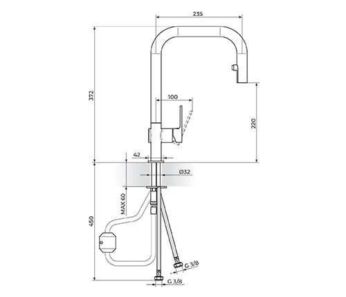 S2 STOLZ-2 BATERIJA ZA SUDOPERU 2 CREVA ROSAN 238501 Baterije Rosan 238501 Madras doo Beograd