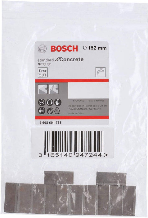 Segmenti za Bosch dijamantsku krunu Standard for Concrete 152mm - pakovanje 12 komada (2608601755) Segmenti za dijamantsku krunu BOSCH BOSCH-2608601755 Madras doo Beograd