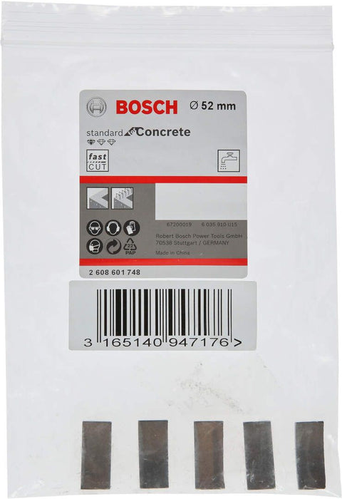 Segmenti za Bosch dijamantsku krunu Standard for Concrete 52mm - pakovanje 5 komada (2608601748) Segmenti za dijamantsku krunu BOSCH BOSCH-2608601748 Madras doo Beograd