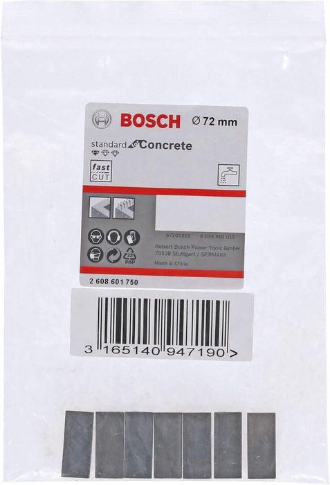 Segmenti za Bosch dijamantsku krunu Standard for Concrete 72mm - pakovanje 7 komada (2608601750) Segmenti za dijamantsku krunu BOSCH BOSCH-2608601750 Madras doo Beograd