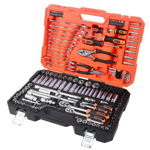 Set 154 del. nasadnih ključeva (1/4, 3/8, 1/2)"sa čegrtaljkama 1/4" i 3/8" HEX/mm/col" Tactix Madras doo Beograd
