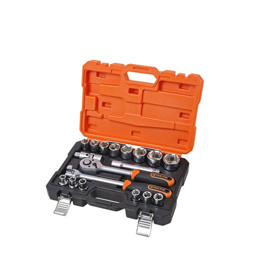 Set 18 del. nasadnih ključeva sa čegrtaljkom 1/2" HEX/mm Tactix Madras doo Beograd
