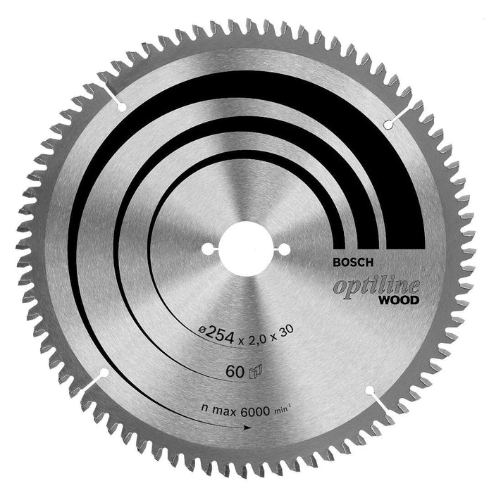 Set 2 x list kružne testere za drvo Optiline Wood 254x2,0x30mm; 60T - 2608644657 Set listova testere za drvo BOSCH BOSCH-2608644657 Madras doo Beograd