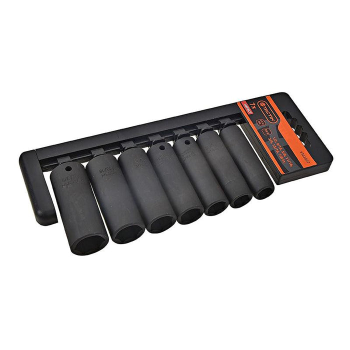 Set 7 kom. nasadnih udarnih ključeva dubokih 1/2" HEX/col" Tactix Madras doo Beograd