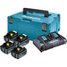 Set baterija i punjač Power source kit Makpac Type3, BL1840Bx4, DC18RD Makita 197503-4 Akumulator i punjač MAKITA Madras doo Beograd