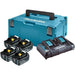 Set baterija i punjač Power source kit Makpac Type3, BL1850Bx4, DC18RD Makita 197626-8 Akumulator i punjač MAKITA Madras doo Beograd