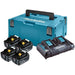 Set baterija i punjač Power source kit Makpac Type3, BL1860Bx4, DC18RD Makita 198091-4 Akumulator i punjač MAKITA Madras doo Beograd