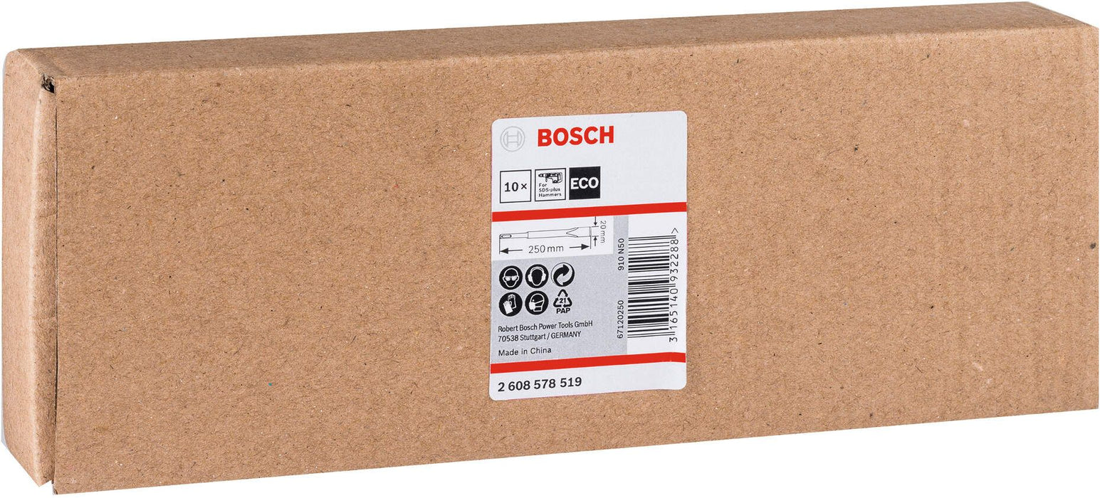 Set pljosnatih dleta 20x250 mm 10/1 Bosch PRO SDS plus (2608578519) Dleto za SDS plus BOSCH Madras doo Beograd