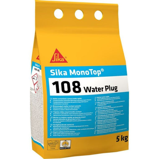 Sika Monotop108 Water plug - Malter za zaustavljanje prodora vode 5kg Građevinski materijali Sika 11535 Madras doo Beograd