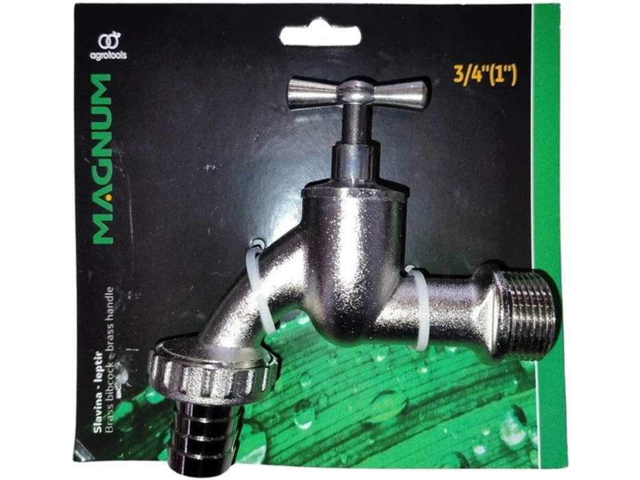 Slavina, leptir, 3/4", sa metalnim priključkom za crevo MAGNUM (3192-3/4) Baštenske slavine Magnum Madras doo Beograd