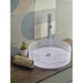 Stakleni lavabo COPEN nadgradni fi400x125mm belo dno Lavaboi Copen Madras doo Beograd