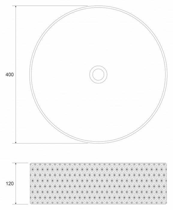 Stakleni lavabo COPEN nadgradni fi400x125mm belo dno Lavaboi Copen Madras doo Beograd