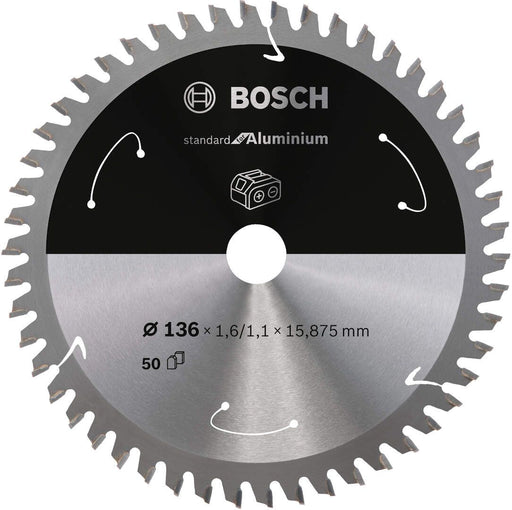 Standard for Aluminium list kružne testere za akumulatorske testere 136x1,6x15.875 T50 List kružne testere BOSCH BOSCH-2608837753 Madras doo Beograd