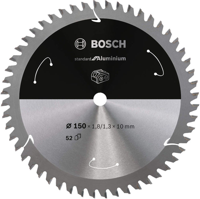 Standard for Aluminium list kružne testere za akumulatorske testere 150x1,8x10 T52 List kružne testere BOSCH BOSCH-2608837762 Madras doo Beograd