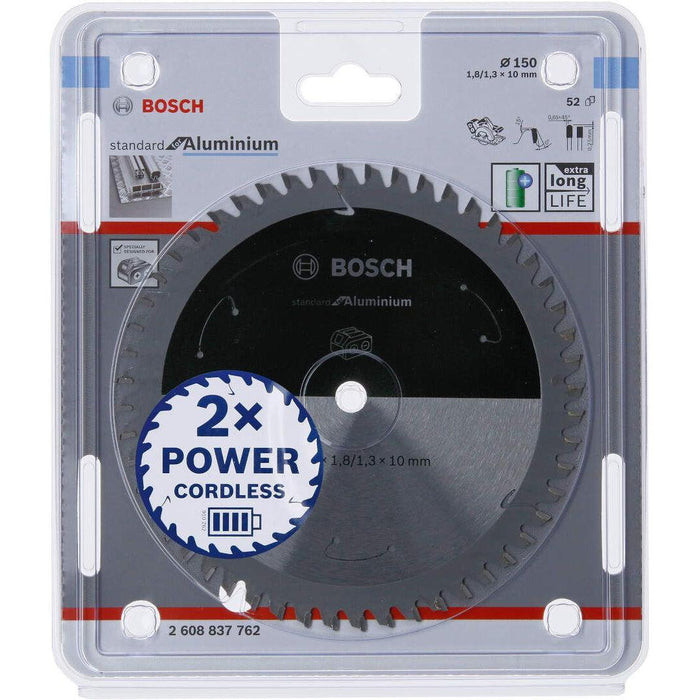 Standard for Aluminium list kružne testere za akumulatorske testere 150x1,8x10 T52 List kružne testere BOSCH BOSCH-2608837762 Madras doo Beograd