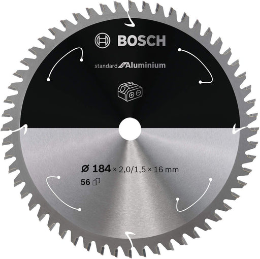 Standard for Aluminium list kružne testere za akumulatorske testere 184x2,0x16 T56 List kružne testere BOSCH BOSCH-2608837766 Madras doo Beograd