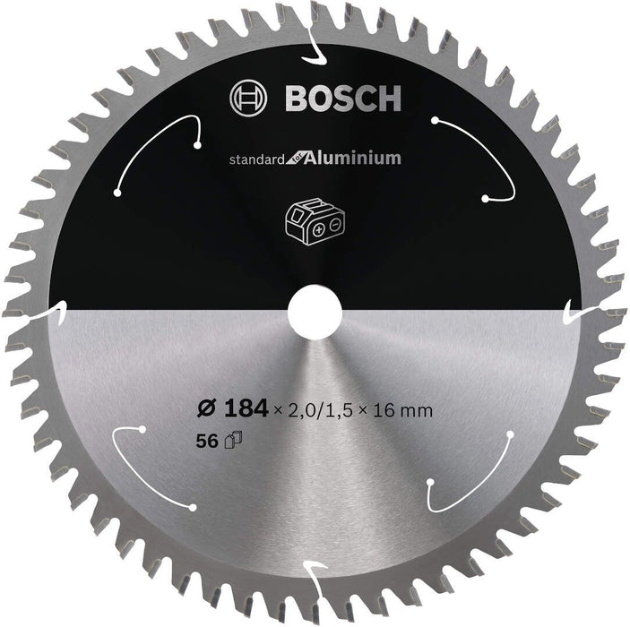 Standard for Aluminium list kružne testere za akumulatorske testere 184x2,0x16 T56 List kružne testere BOSCH Madras doo Beograd