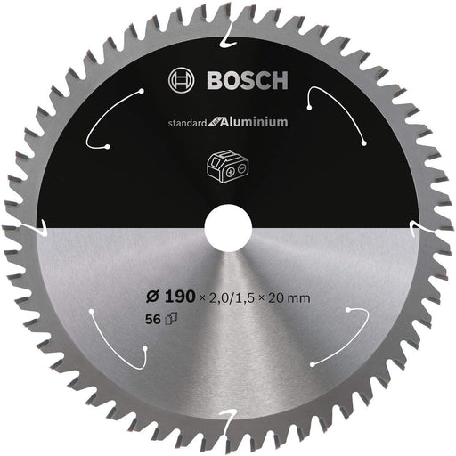 Standard for Aluminium list kružne testere za akumulatorske testere 190x2,0x20 T56 List kružne testere BOSCH Madras doo Beograd