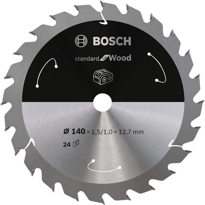 Standard for Wood list kružne testere za akumulatorske testere 140x1,5x12,7 T24 List kružne testere BOSCH BOSCH-2608837670 Madras doo Beograd