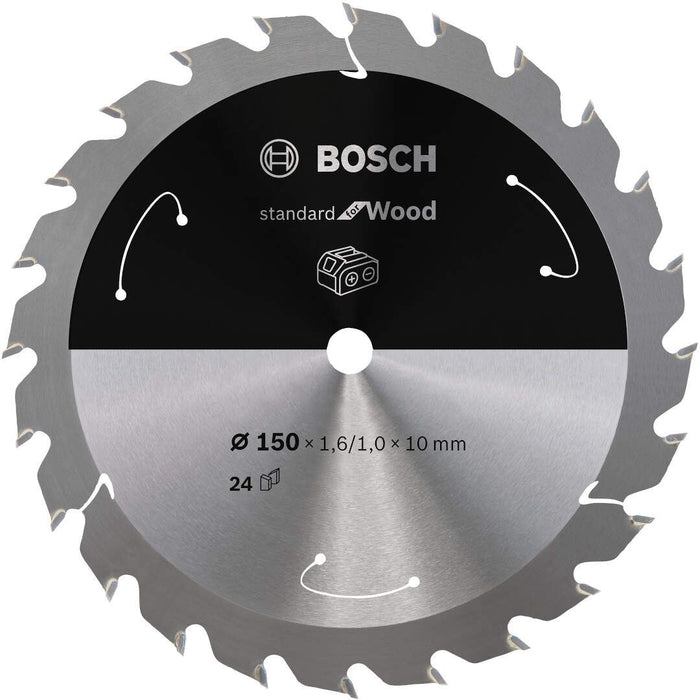 Standard for Wood list kružne testere za akumulatorske testere 150x1,6x10 T24 List kružne testere BOSCH BOSCH-2608837673 Madras doo Beograd