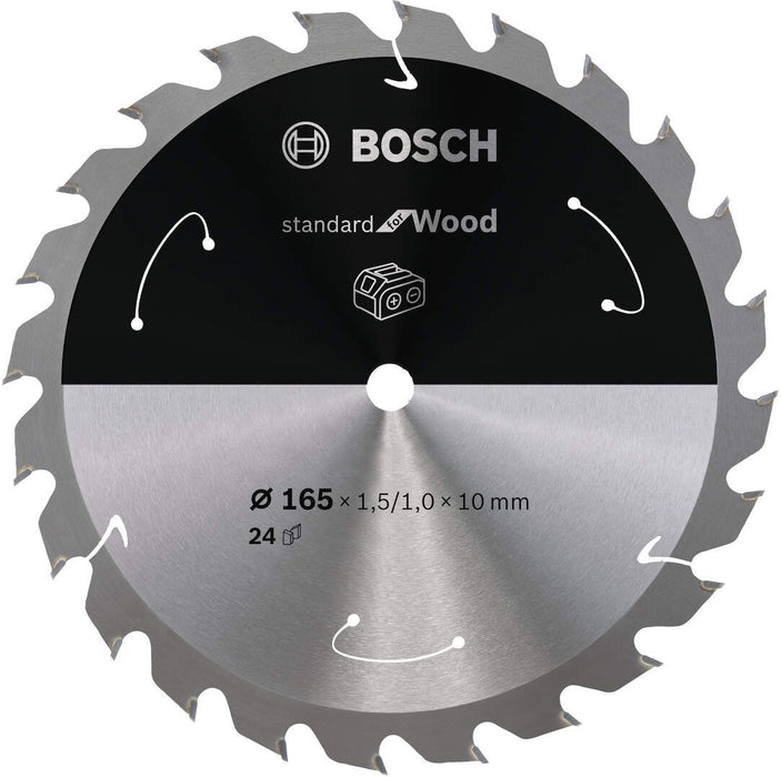 Standard for Wood list kružne testere za akumulatorske testere 165x1,5x10 T24 List kružne testere BOSCH BOSCH-2608837679 Madras doo Beograd