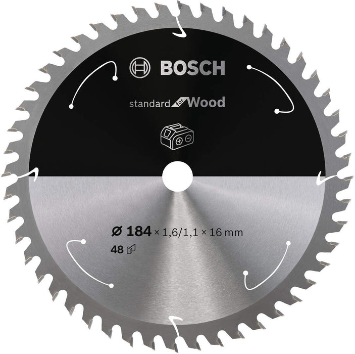 Standard for Wood list kružne testere za akumulatorske testere 184x1,6x16 T48 List kružne testere BOSCH Madras doo Beograd