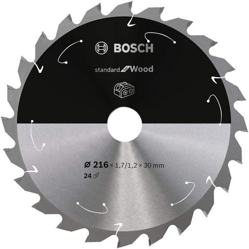 Standard for Wood list kružne testere za akumulatorske testere 216x1,7x30 T24 List kružne testere BOSCH Madras doo Beograd
