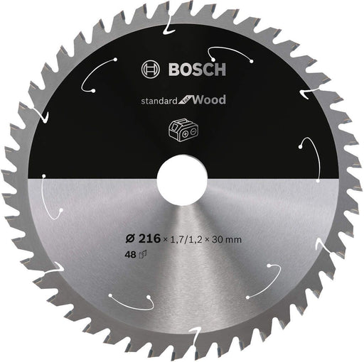 Standard for Wood list kružne testere za akumulatorske testere 216x1,7x30 T48 List kružne testere BOSCH Madras doo Beograd