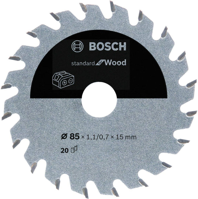 Standard for Wood list kružne testere za akumulatorske testere 85x1,1x15 T20 List kružne testere BOSCH BOSCH-2608837666 Madras doo Beograd