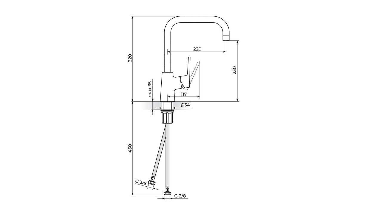STOLZ BELA BATERIJA ZA SUDOPERA 2 CREVA ROSAN 138201W Baterije Rosan Madras doo Beograd