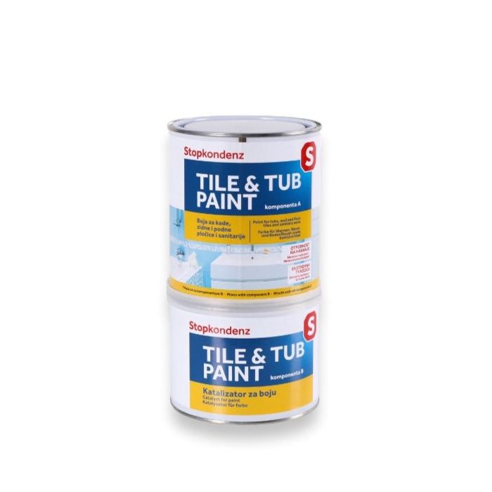 Stop Kondenz Tile&Tub - Boja za pločice i kadu 750ml Građevinski materijali Stop kondenz Madras doo Beograd