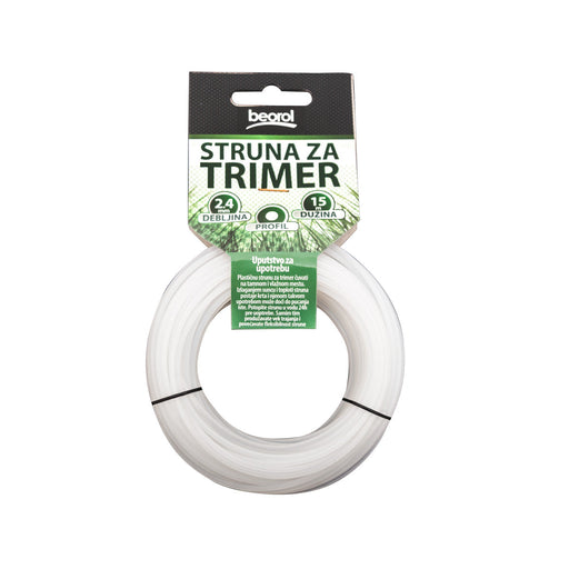 Struna za trimer okrugla ø2.4mm x 15m (STO2415) Struna za trimere BEOROL STO2415 Madras doo Beograd