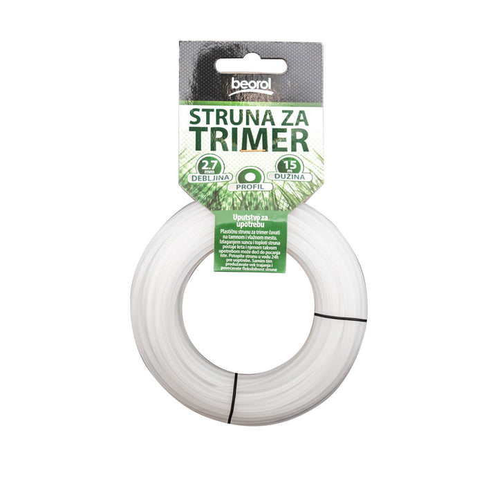 Struna za trimer okrugla ø2.7mm x 15m (STO2715) Struna za trimere BEOROL STO2715 Madras doo Beograd