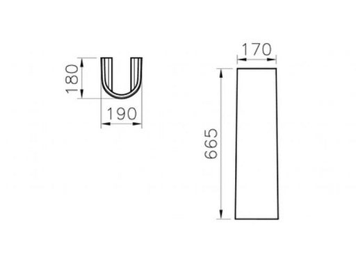 Stub VITRA ZENTRUM (6408L003-0156) Stubovi/polustubovi Vitra 6408L003-0156 Madras doo Beograd