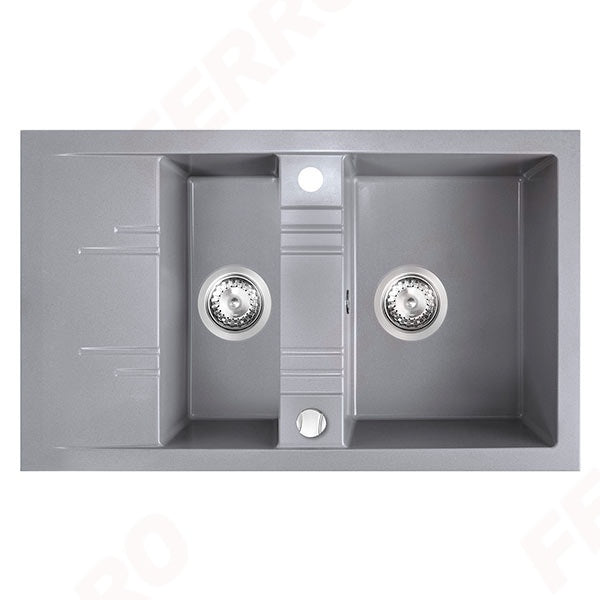 SUDOPERA GRANITNA FERRO 790X480 1.5D SIVA SA POP-UP SIFONOM fi115 Sudopere Ferro Madras doo Beograd