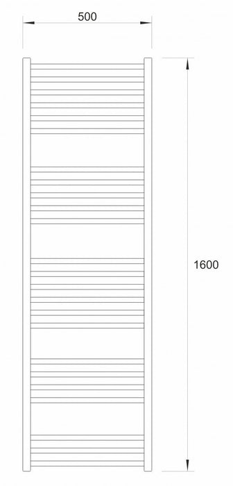 Sušač WARME SAAR 500x1600 hrom (WA-S-50160CR) Sušači peškira Warme WA-S-50160CR Madras doo Beograd