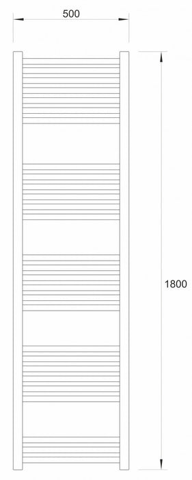 Sušač WARME WERRA 500x1800 hrom (WA-W-50180CR) Sušači peškira Warme WA-W-50180CR Madras doo Beograd