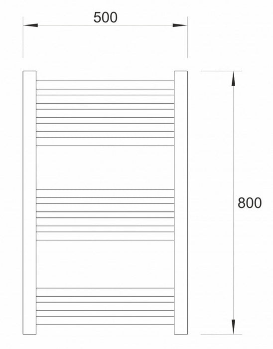 Sušač WARME WERRA 500x800 beli (WA-W-5080W) Sušači peškira Warme WA-W-5080W Madras doo Beograd