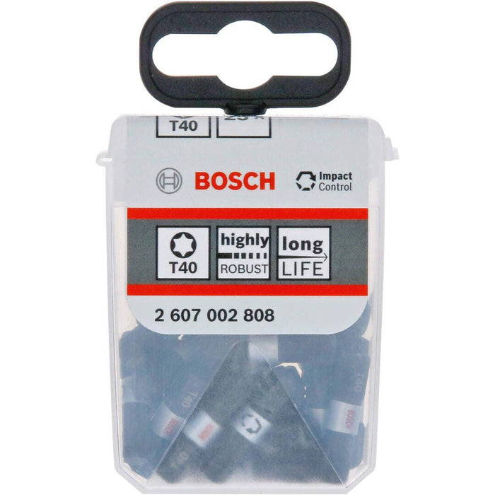 T40 25mm kovani bitovi u Tic Tac pakovanju 25kom Impact Control Bosch - 2607002808 Set bitova BOSCH BOSCH-2607002808 Madras doo Beograd