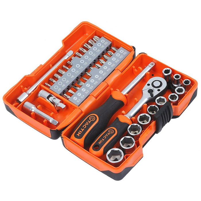 TACTIX Set nasadnih ključeva 1/4" 40/1, metrički TX365064 Tactix Madras doo Beograd