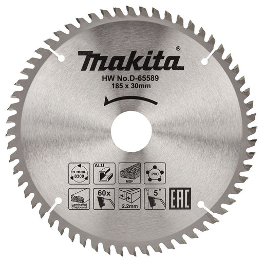 TCT list testere 185mm x 30mm x 60T Makita D-65589 Pribor MAKITA D-65589 Madras doo Beograd